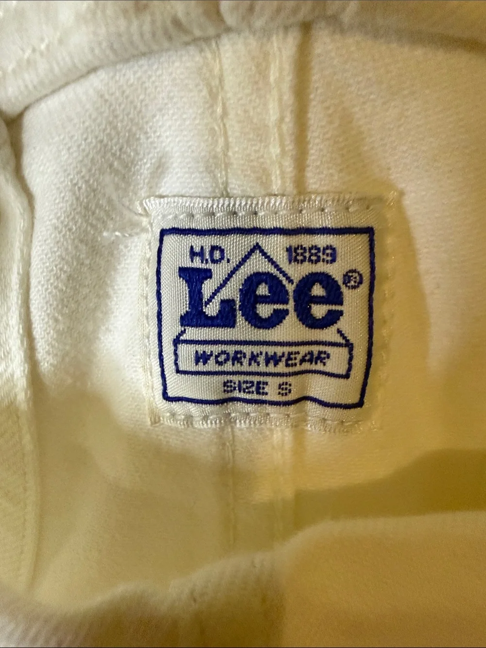 Lee White Short Denim Overalls - Picture 2 of 8